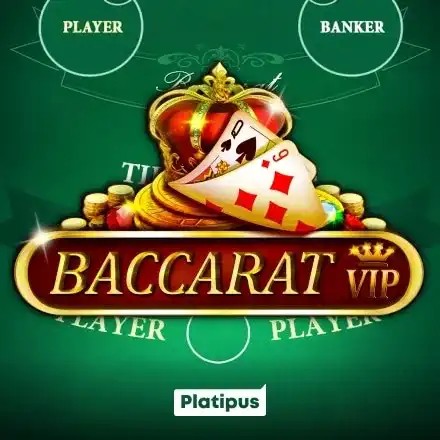 Baccarat VIP slot logo by Platipus at Spin247 Casino