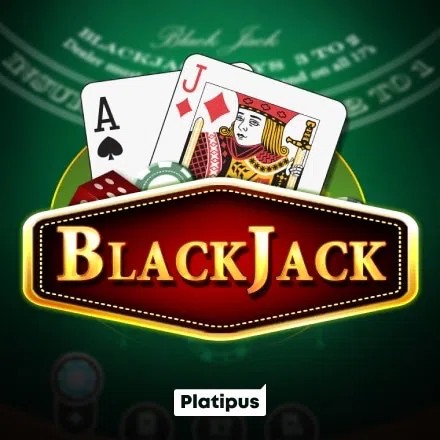 Blackjack slot visual from Platipus available on spin247.pl