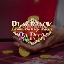 Blackjack Party online game logo by Evolution on spin247.pl