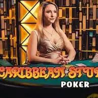Live Dealer logo of Caribbean Stud Poker from Evolution at Spin247 Casino