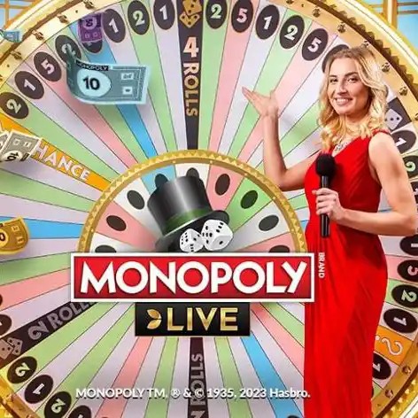 Monopoly Live slot icon by Evolution, available at Spin247 Casino