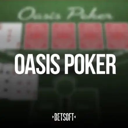 Oasis Poker online game logo by Betsoft Gaming on spin247.pl