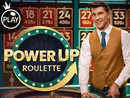 Live Dealer logo of Power UP Roulette from Pragmatic Play at Spin247 Casino